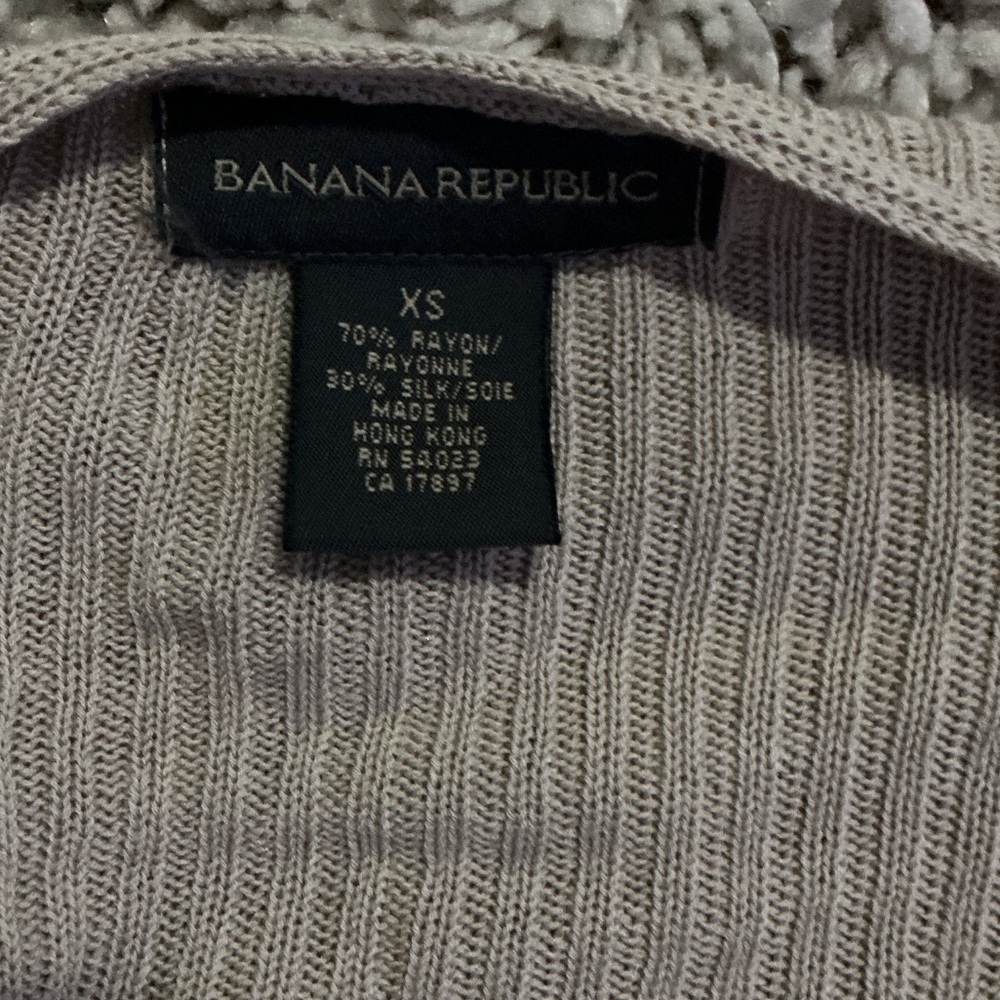 Beige Ribbed Cardigan - Picture 3 of 3